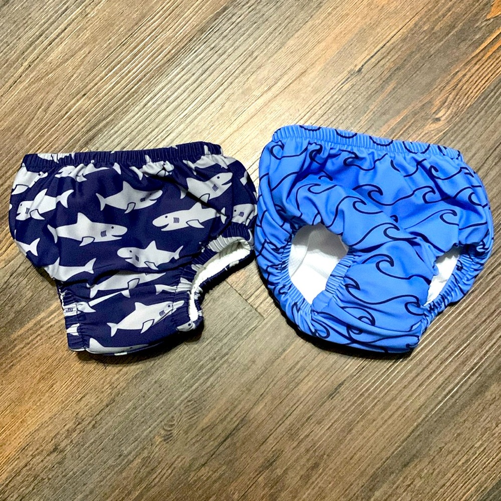 0-6 month swim diapers.  Selling together.  Excellent condition